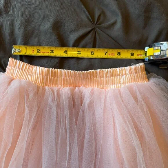 Pink Pretty Tulle Skirt - Small - Knee length or high waisted - Picture 3 of 3